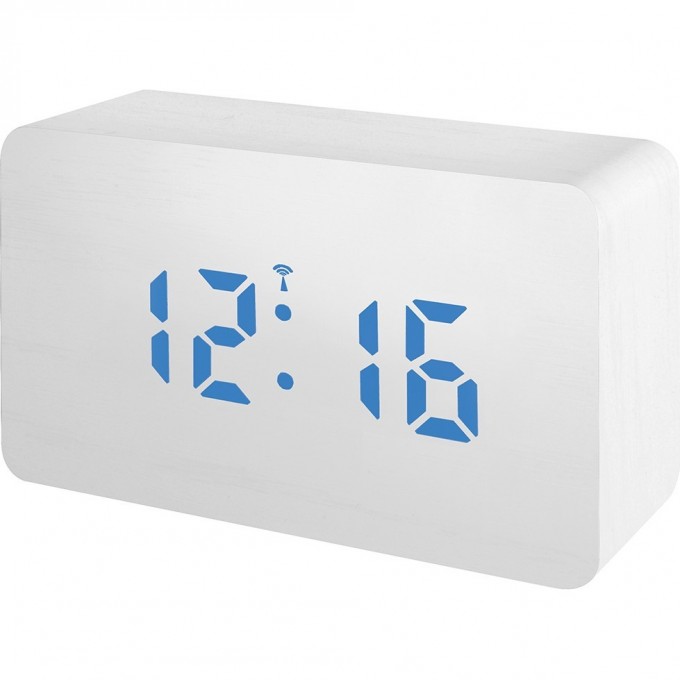 Часы BRESSER MyTime W Color LED Blue, белые 77161 Часы BRESSER MyTime W Color LED Blue, белые 77161