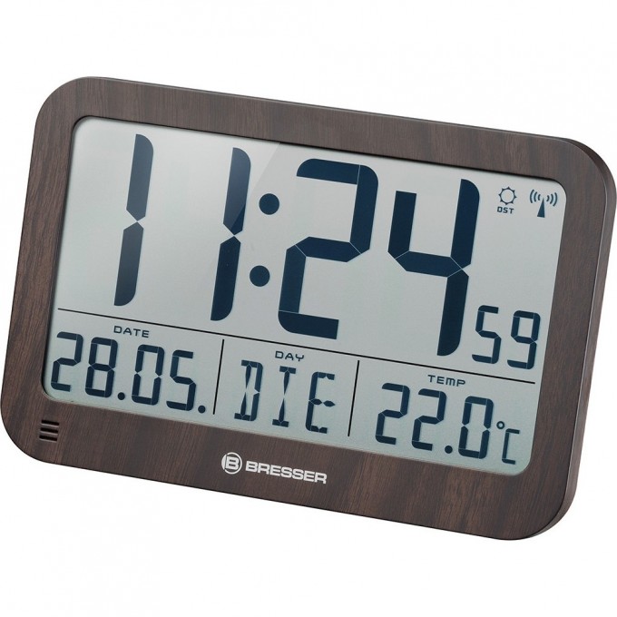 Часы настенные/настольные BRESSER MyTime MC LCD в корпусе под дерево 75695 Часы настенные/настольные BRESSER MyTime MC LCD в корпусе под дерево 75695