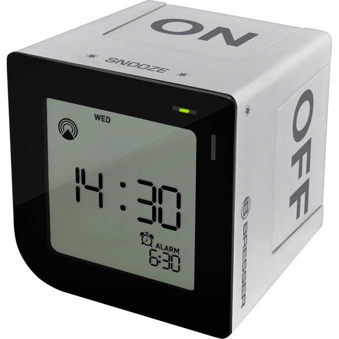 Часы настольные BRESSER FlipMe Alarm Clock, серебристые 73788 Часы настольные BRESSER FlipMe Alarm Clock, серебристые 73788