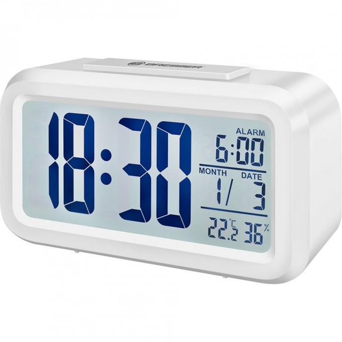 Часы настольные BRESSER MyTime Duo LCD, белые 74602 Часы настольные BRESSER MyTime Duo LCD, белые 74602