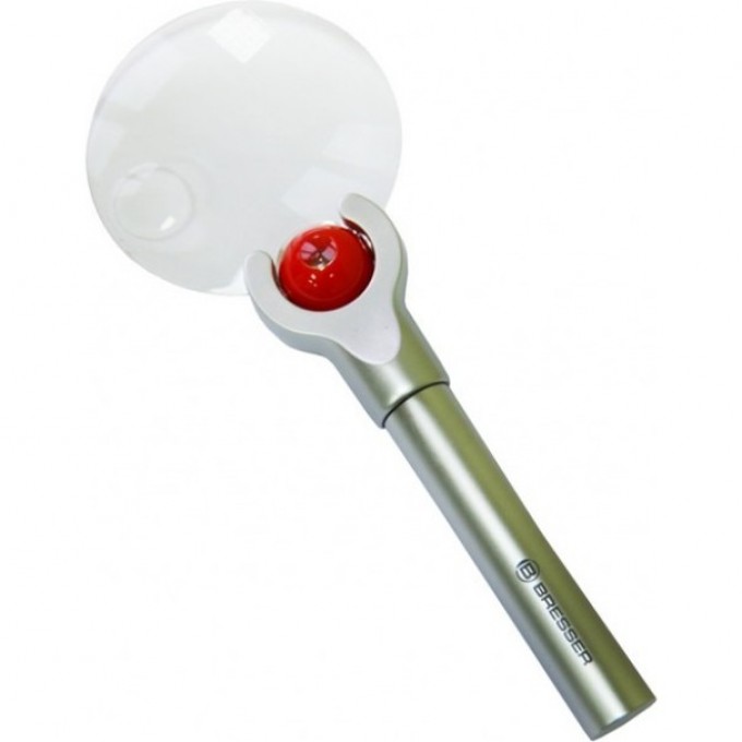 Лупа Bresser 2,5x/4x, 88 мм, LED, металл 67548 Лупа Bresser 2,5x/4x, 88 мм, LED, металл 67548