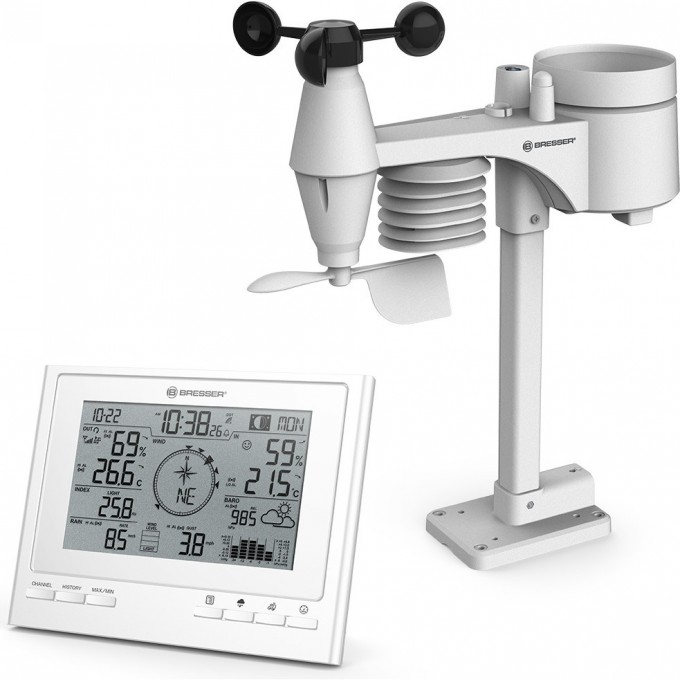 Метеостанция BRESSER «7 в 1» ClimateScout Exclusive, белая 77553 Метеостанция BRESSER «7 в 1» ClimateScout Exclusive, белая 77553