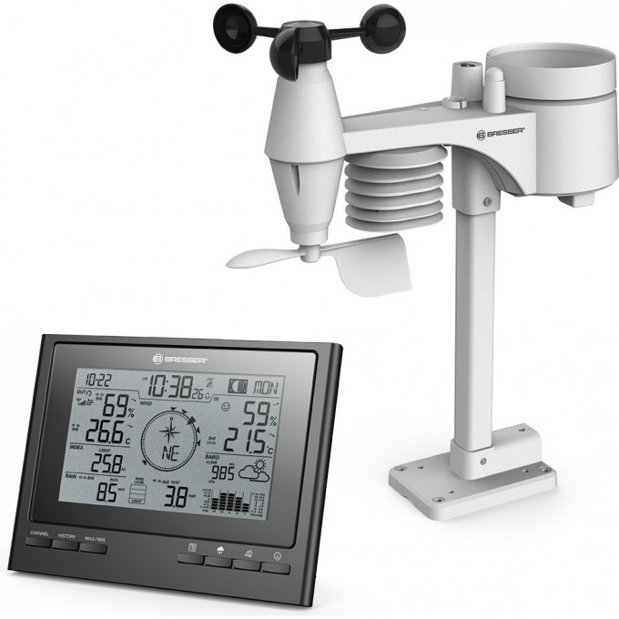 Метеостанция BRESSER «7 в 1» ClimateScout Exclusive, черная 77552 Метеостанция BRESSER «7 в 1» ClimateScout Exclusive, черная 77552