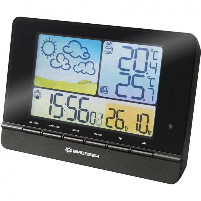 Метеостанция BRESSER MeteoTrend Colour с радиоуправлением, черная 71135 Метеостанция BRESSER MeteoTrend Colour с радиоуправлением, черная 71135