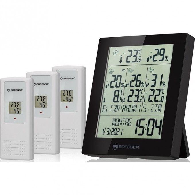 Метеостанция BRESSER Temeo Hygro Quadro Prestige черная 78584 Метеостанция BRESSER Temeo Hygro Quadro Prestige черная 78584