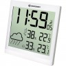 Метеостанция (настенные часы) BRESSER TemeoTrend JC LCD с радиоуправлением, белая 73268